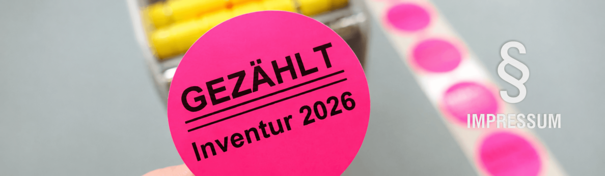 Inventur-Etiketten Impressum