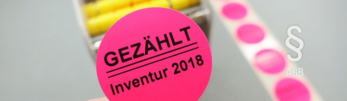 Inventuretiketten AGB AGB Inventur-Etiketten